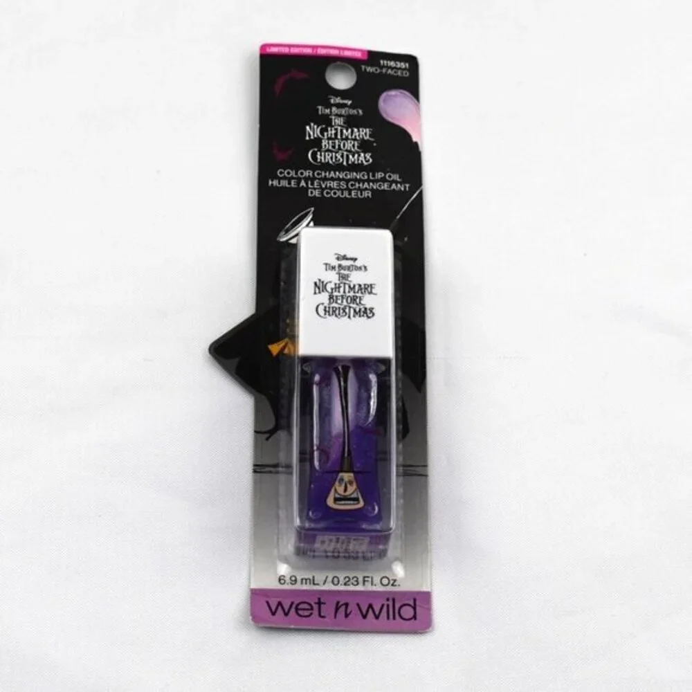 Wet‎ n Wild Disney The Nightmare Before Christmas Lip Gloss Color Two-Faced NEW